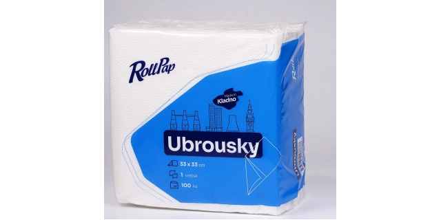Ubrousky 33x33 cm, 1 vr., 100% celulóza, bal.100 ks                                                                                                                                                                                                       